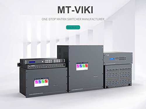 MT-VIKI Upgraded 4K HDMI Matrix Switch 16x16 w/Web GUI,Built-in US ADI Chip | 4K@30Hz 2U Rack Mount Matrix Switcher & Splitter, EDID, RS232, LAN Port, Remote - size: 16X16 w/ WEB