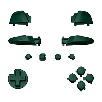 eXtremeRate Racing Green Repair ABXY D-pad ZR ZL L R Keys for Nintendo Switch Pro Controller, DIY Replacement Full Set Buttons with Tools for Nintendo Switch Pro Controller - Controller NOT Included - color: Racing Green