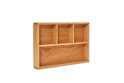 pandapark Wood Organizer Tray,Black Walnut,Desk & Drawer Storage Box (Cherry Master-4) - color: Cherry Master-4