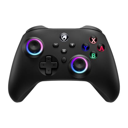 ECHTPower Switch 2 Controller, 2025 Wireless Controller with RGB/Macro/Shift/Turbo/Vibration, 1000mAh Bluetooth Controller Compatible with Switch/Switch 2/PC/Adroid/iOS - color: Dark