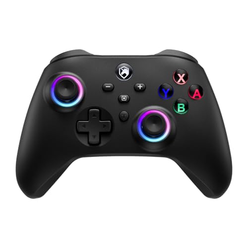 ECHTPower Switch 2 Controller, 2025 Wireless Controller with RGB/Macro/Shift/Turbo/Vibration, 1000mAh Bluetooth Controller Compatible with Switch/Switch 2/PC/Adroid/iOS - color: Dark
