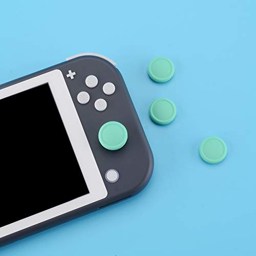eXtremeRate PlayVital Switch Joystick Caps, Thumbstick Caps, Silicone Analog Cover for Switch Lite & OLED Joycon Thumb Grips - Mint Green - color: Mint Green