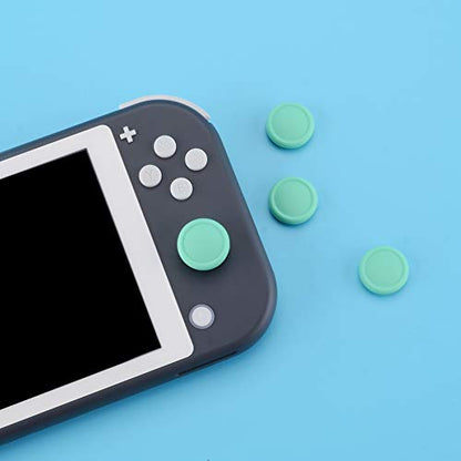 eXtremeRate PlayVital Switch Joystick Caps, Thumbstick Caps, Silicone Analog Cover for Switch Lite & OLED Joycon Thumb Grips - Mint Green - color: Mint Green