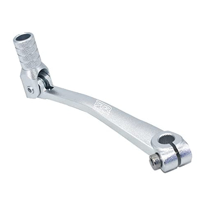 CNC Aluminum Gear Shifter Lever, Foldable Gear Shift Lever Fit for 50cc 110cc 250cc CRF50 XR50 XR CRF Dirt Pit Monkey Bike Motorcycle ATV Quad Accessory (Silver) - color: Silver