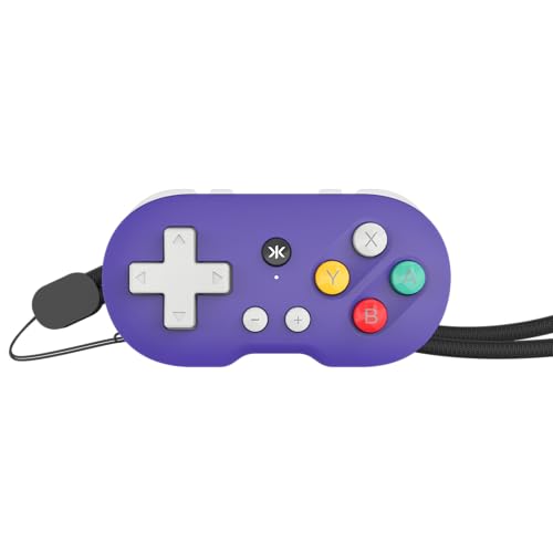 CRKD ATOM - Collectible Keychain Controller for Nintendo Switch, PC, Mac, Mobile and Smart TV (Retro Purple) - color: Retro Purple