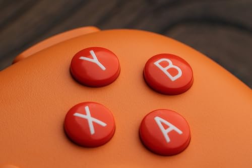 8Bitdo Ultimate C Hall Effect Joysticks/Hall Trigger Wired Controller with RGB Lighting Fire Ring, 3.5mm Audio Jack for Xbox Series X|S, Xbox One, Windows 10/11 - Officially Licensed (Orange) - color: Orange