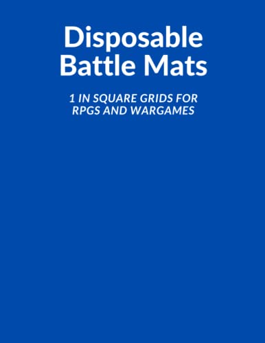 Disposable Battle Mats: 1 inch blank square maps: 1 inch square gaming maps