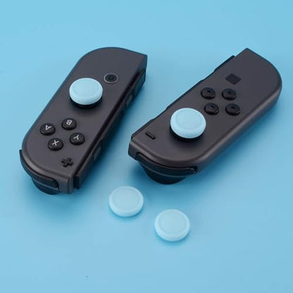 eXtremeRate PlayVital Switch Joystick Caps, Switch Lite Thumbstick Caps, Silicone Analog Cover for OLED Joycon Thumb Grips - Heaven Blue - color: Heaven Blue