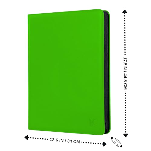 1000+ Pockets Trading Card Binder, 16-Pocket Card Ablum Compatible with MTG,Sports Cards & Other Standard Size Trading Cards (Hight Green) - color: Hight Green