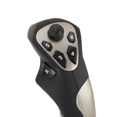 Flight Simulation Controller Joystick for PC, PC Flight Joystick Controls with Vibration Function Throttle Control for PC Computer Laptop for 7 8 10 11