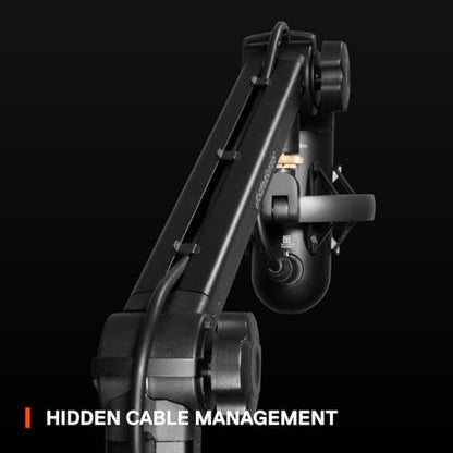 SteelSeries Alias/Alias Pro Mic Boom Arm — For Gaming, Streaming, and Podcasting — 360° Rotation — Desk Clamp — Folding Scissor Design — Hidden Springs — Cable Management — 3/8" and 5/8" Adapters - style: Boom Arm