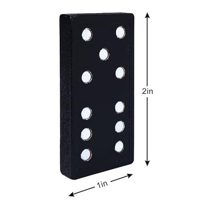 Offelec Dominos Set for Adults – 140pcs Dominoes Set - Classic Board Games, Double 6 Dominoes Family Games for Adults - Double Six Standard Dominos Set 5 * 28 Tiles, Travel-Friendly Domino Set - color: 5 Packs Double 6 Domino