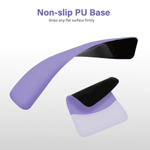 MOSISO Wrist Rest Support Mouse Pad & Keyboard Set, Purple | Rectangular Ergonomic Mousepad, Non-Slip Base, Home/Office Pain Relief & Easy Typing, Neoprene Cloth & Raised Silicone Lining - color: Purple