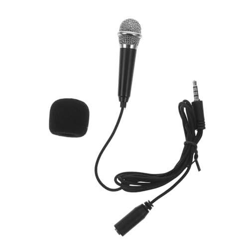 VICASKY 1set Portable Microphone Professional Tiny Mic for Karaoke Vlogging and Lightweight Design Easy to Carry for Smartphones and Laptops for Outdoor Use