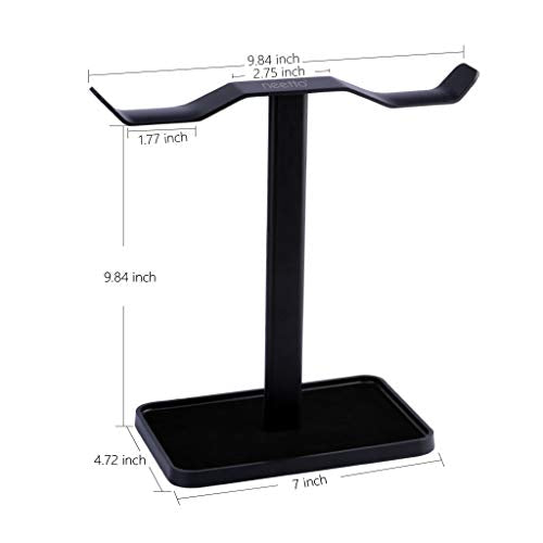 Avantree Neetto HS908 - Dual Headphone Stand for Desk