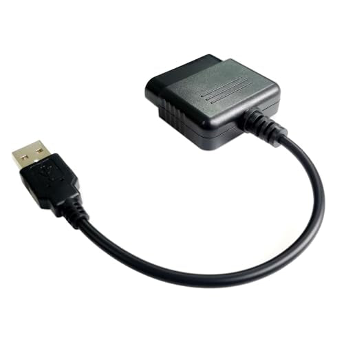 PS2 Controller to PS3/PC/USB Adapter Converter Cable | Compatible with PlayStation 2 PS2 Controller Gamepad to PS3/PC Controller