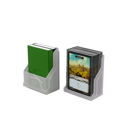 Gamegenic Bastion 50+ XL Deck Box - Compact, Secure, and Perfectly Organized for Your Trading Cards! Safely Protects 50+ Double-Sleeved Cards, White Color, Made - color: White