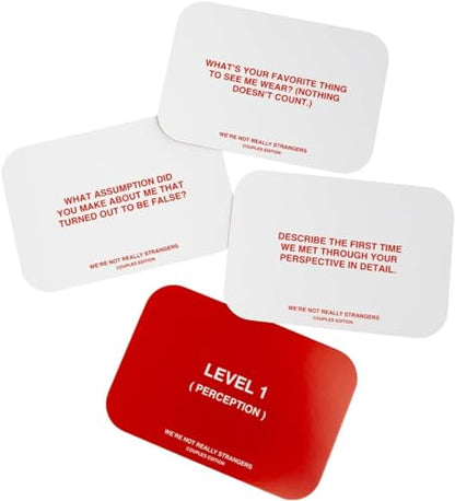 WE'RE NOT REALLY STRANGERS Couples Edition Card Game - 150 Conversation Cards for Couples - 2 Player Game for Memorable Date Nights & Game Nights, Ages 15+, 2 Players - style: Couples Edition