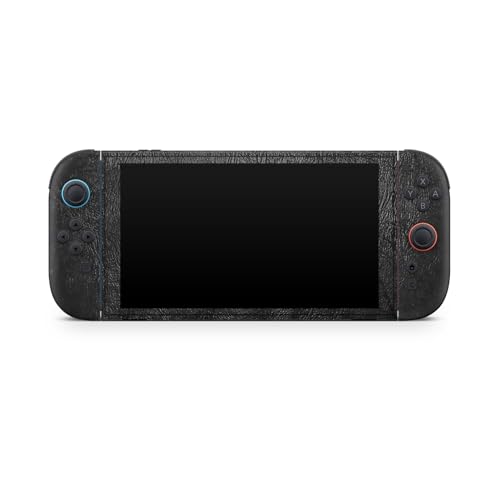 Gaming Skin Compatible with Nintendo Switch 2 Console Only - Black Leather - Premium 3M Vinyl Protective Wrap Decal Cover - Easy to Apply | Crafted in The USA by MightySkins - color: Black Leather, size: Switch 2 Console Skin Only, style: Matte Finish