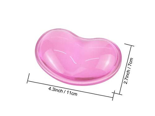 Gel Keyboard & Mouse Wrist Rest Set - Keyboard Wrist Rest Pad & Mouse Support for Office Gaming Pad Computer Laptop Ergonomic Comfortable Pain Relief- Pad Set (2 Pack) - color: Mouse Pad Double - Pink
