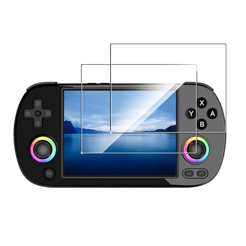 2 Pack Compatible with Anbernic RG40XX H Screen Protector,Full Coverage 9H Tempered Glass Film,HD Clear Scratch Resistant,Bubble-Free for Anbernic RG40XX H Retro Game Screen Protector