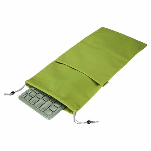 Keyboard Sleeve Cover 87 Keys Keyboards Portable Case (14.2" x 7.1", Green) - Dustproof, Waterproof for Wireless Mechanical Keyboards - color: Green, size: 14.2" x 7.1"