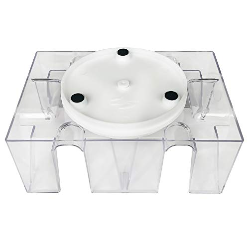 Yuanhe 6 Deck Revolving Rotating Canasta Playing Card Tray - size: 1-6 deck cards
