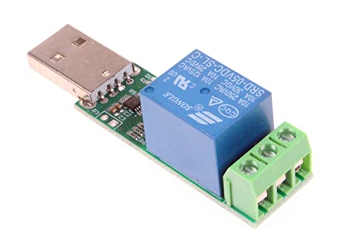 HID Drive-Free USB Computer Control Switch Relay Module USB Smart Switch Control Plug and Play (1-Channel USB) - size: 1-Channel USB
