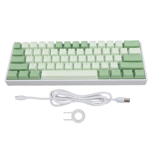 60 Percent Mechanical Keyboard, Compact Hot Swappable RGB Backlit Wired Gaming Keyboard, Red Switch for PC Office Work