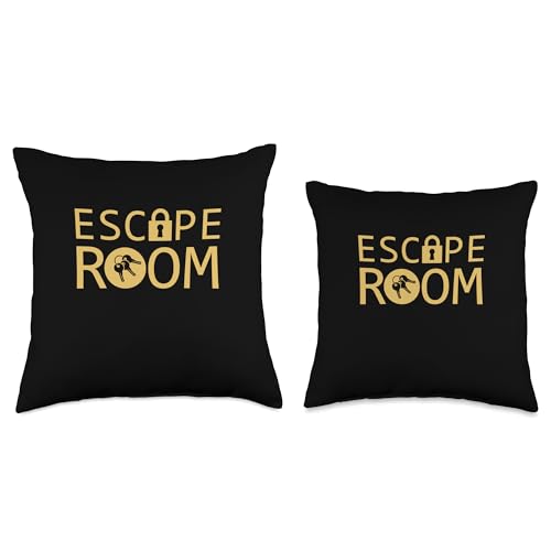 Escape Room Breakout Challenge Puzzle Game Throw Pillow - size: 18x18