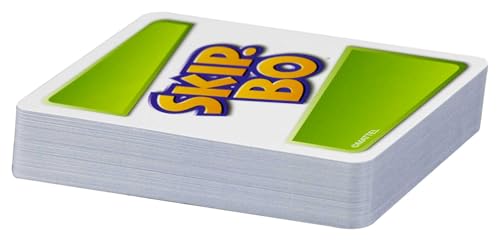 Mattel Games Skip-Bo, Ages 7+, 2-6 Players | Classic Sequencing Card Game for Kids, Teens & Grown-Ups, Travel, Camping & Game Night, 52370
