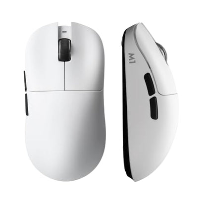 YUNZII M1 PAW3311 Sensor Wireless Gaming Mouse (White) | 7-Level DPI Adjustment Up to 10000 DPI, Stable 1000Hz polling rate, 60g Lightweight Design, Easy Software for Win & Mac - color: White