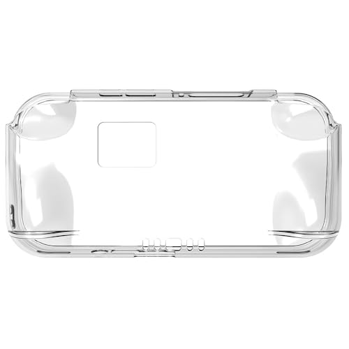 Tuvzylory Protective Case compatible with Anbernic RG476H, Clear Shockproof Handheld Game Console Cover with Ergonomic Grip for Travel & Gaming (Clear) - color: Clear