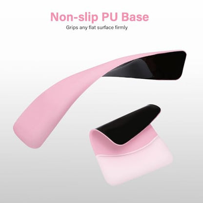 MOSISO Wrist Rest Support Mouse Pad & Keyboard Set, Pink | Rectangular Ergonomic Mousepad, Non-Slip Base, Home/Office Pain Relief & Easy Typing, Neoprene Cloth & Raised Silicone Lining - color: Pink