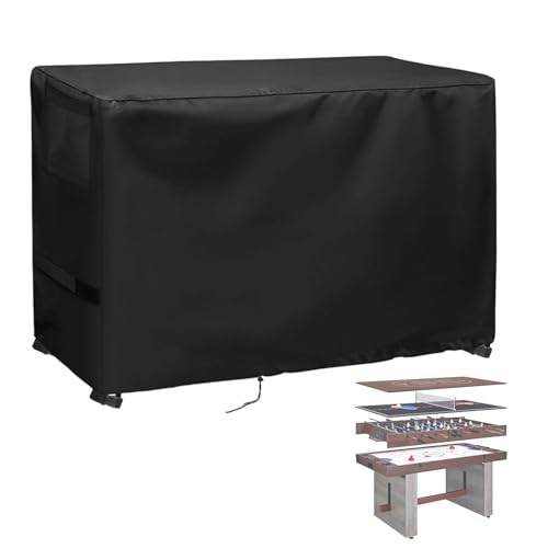 55" Multi-Game Table Dust Cover for Scpoloco 4-in-1 Combo Gaming Table Set | 56x29x35,Waterproof Dustproof Heavy Duty Oxford Fabric,for Game Table with Foosball,Electric Air Hockey, Ping Pong & Poker - size: Game Table-56"x 29"x 35"