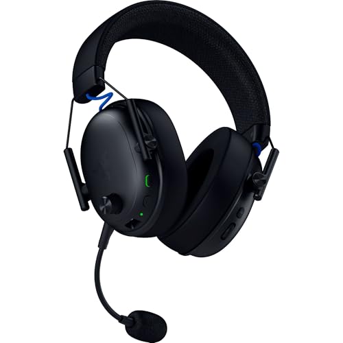 Razer BlackShark V3 Wireless PlayStation Gaming Headset, Black | Super Wideband Mic, 2.4 GHz, Bluetooth, Works with PC, Mac, Nintendo Switch, Smartphone, 70 Hr Battery - color: Black, style: PS5