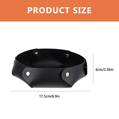 Rolling Dice Tray Dice Storage Tray Pu Dice Storage Holder Table Game Accessory - color: Black