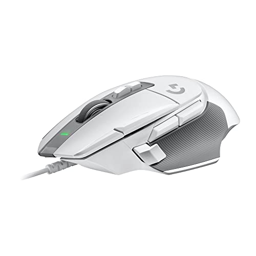 Logitech G502 X Wired Gaming Mouse - White | Optical Switches, 13 Buttons, Infinite Scroll, PC/MacOS Compatible - color: White, style: Wired