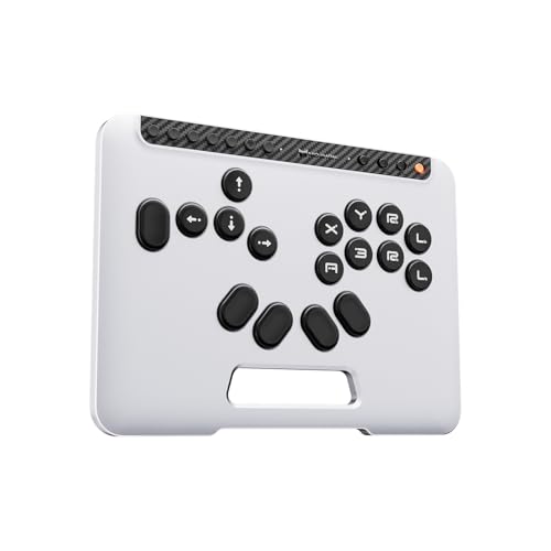 BIGBIG WON Fight Master Leverless Controller for Switch 2/Switch/PC/iOS/Android, All-Button Hitbox Arcade Stick with Bluetooth/2.4G/Wired, Hot-Swappable Fast-Trigger Mechanical Switches, RGB Fight Stick