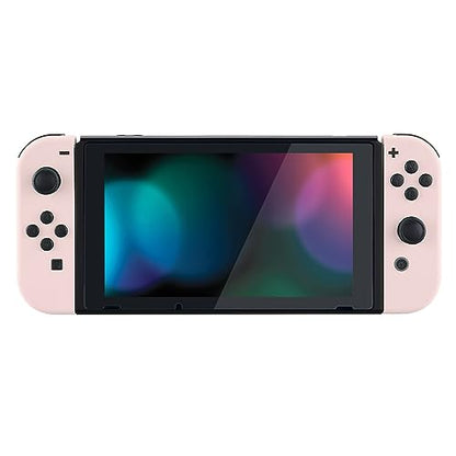 eXtremeRate DIY Replacement Shell Buttons for Nintendo Switch & Switch OLED, Cherry Blossoms Pink Housing Case with Full Set Button for Joycon Handheld Controller [Only the Shell, NOT the Joycon] - color: Cherry Blossoms Pink