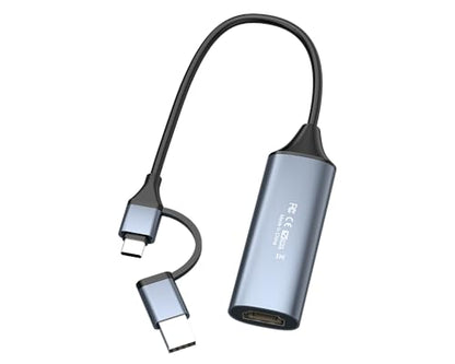 USB 2.0 Video Capture Card,HDMI to USB/USB C HDMI Video Capture,4K 1080P Video Audio Game Streaming Recording Compatible with Switch/PS4/ PS5/Pro Xbox/TV Stick/DSLR Camera