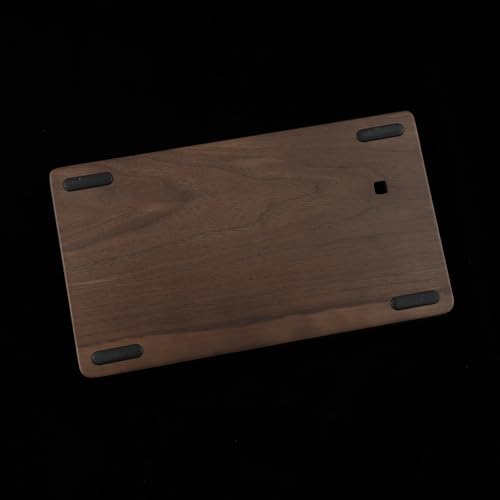 YMDK GH60 Walnut Wooden Case Wrist Rest 2 in 1 for 60% Mini Mechanical Gaming Keyboard Compatible Pok3r DZ60 YD60MQ XD64 - color: Walnut 2 in 1
