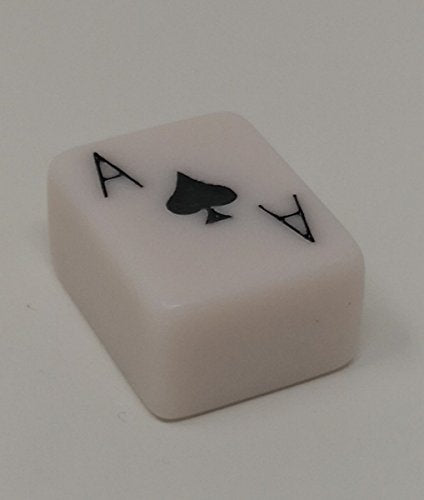 Mahjong Tiles Poker Rummy Game Set 120 White Poker Tiles