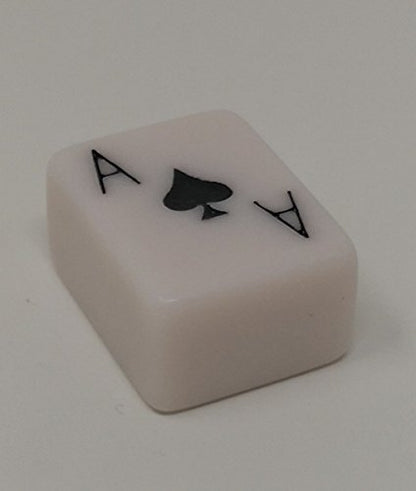 Mahjong Tiles Poker Rummy Game Set 120 White Poker Tiles