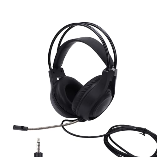 3.5mm Wired Gaming Headset for PC, Box Series X S, Box One, Switch, with Noise Cancelling Mic, 50mm Driver, 7.1 Surround Sound, Memory Foam Cushions