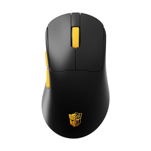Transformers Gaming Mouse GM04 Pro, Wireless Gaming Mouse Tri-Mode Bluetooth/2.4G/Wired, 53g Ultra-Light, 24,000 DPI PAW3311 Sensor, RGB, 1000Hz, Rechargeable PC Gaming Mouse (Black) - color: Black