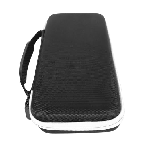 Estink Handheld Game Console Carrying Case EVA Nylon Shockproof Storage Bag 31 X 14 X 6cm for Ally 7 Inch 120Hz Gaming Handheld Travel Camping Daily Use (White) - color: White