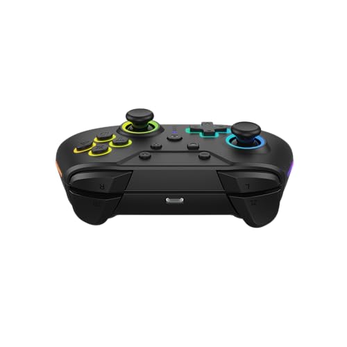Hyperkin Armor3 NuRival Wireless Hall Effect Stick Game Controller For Nintendo Switch® OLED Model/Nintendo Switch® / Nintendo Switch Lite® (Black) - color: Black