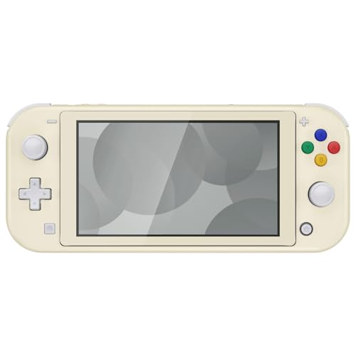 eXtremeRate Antique Yellow DIY Replacement Shell for Nintendo Switch Lite, NSL Handheld Controller Housing w/Screen Protector, Custom Case Cover for Nintendo Switch Lite - color: Antique Yellow