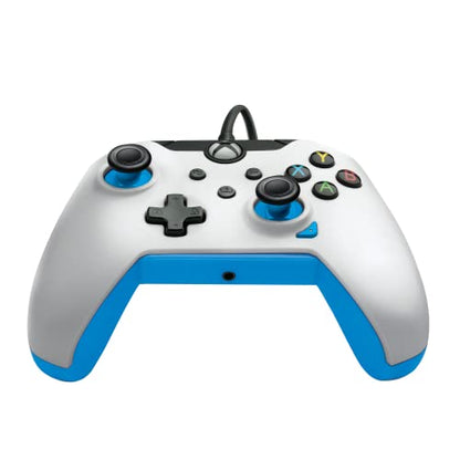 PDP Wired Controller Ion White for Xbox Series X|S, Gamepad, Wired Video Game Controller, Gaming Controller, Xbox One, Officially Licensed - Xbox Series X - color: Ion White